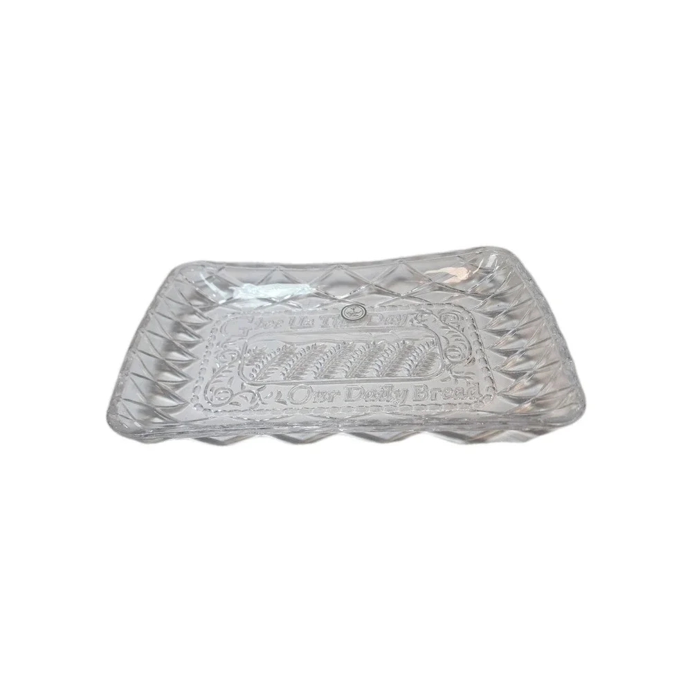Vintage Fifth Ave Muirfield Crystal Gla Tray 